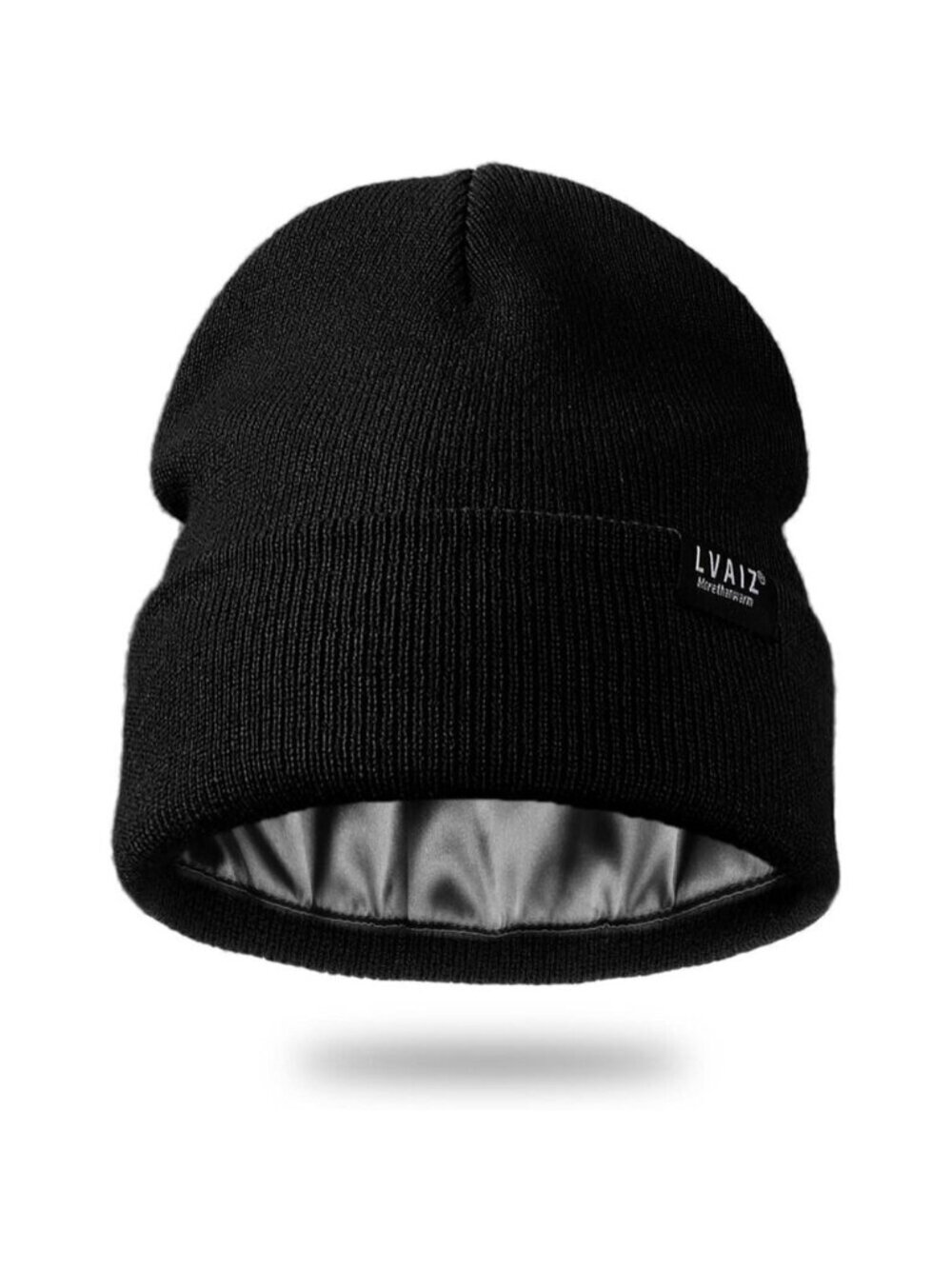 🆕 Women Black Winter Beanie Hats Unisex Cotton Knitted Cuffed Slouchy Skull Cap